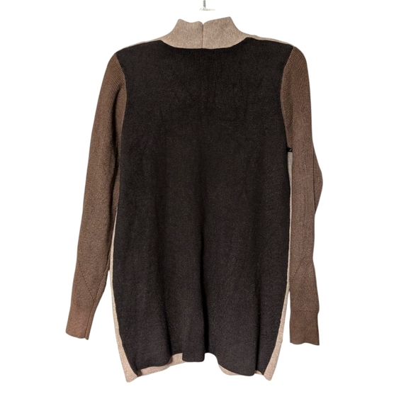 Pink Clover Stitch Fix Women's Brown Two-Tone Tight Knit Cardigan Sweater XS - Picture 2 of 6